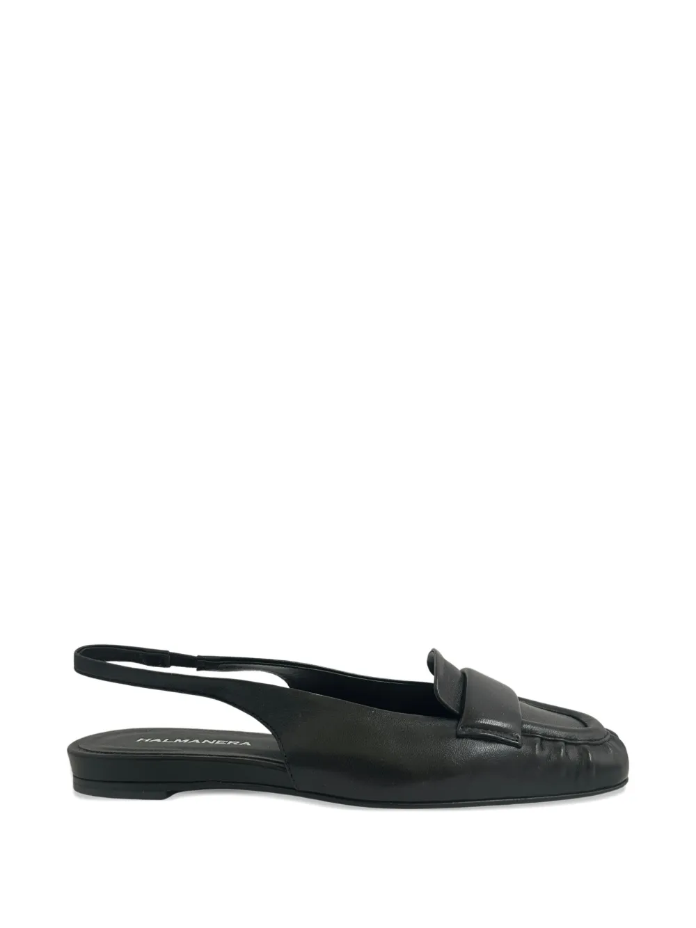 Halmanera ruched slingback mules - Nero