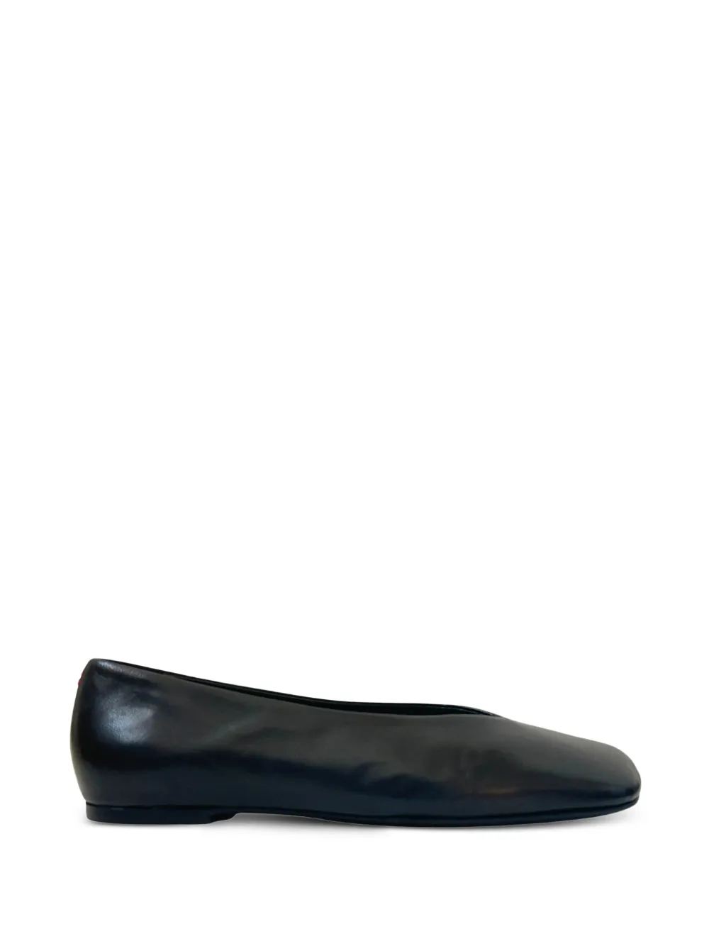 Halmanera square-toe leather ballet flats - Nero