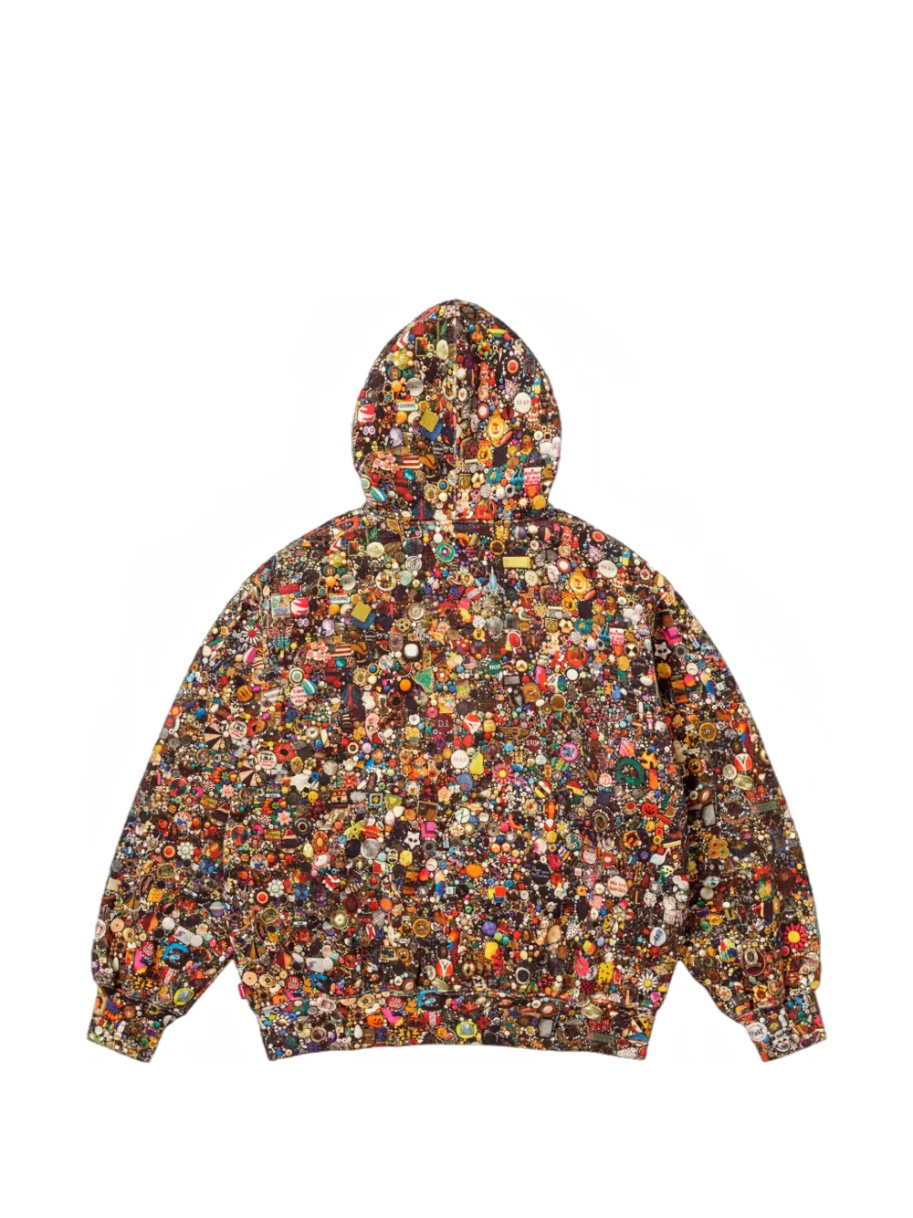 Supreme x Mike Kelley hoodie met print Bruin