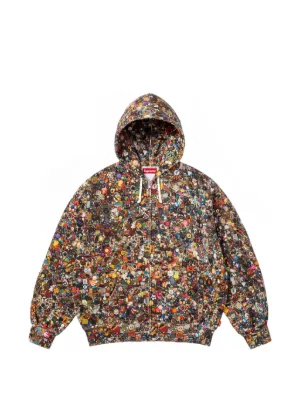Supreme x MM& Box Logo paint-splatter Hoodie | Blue | FARFETCH