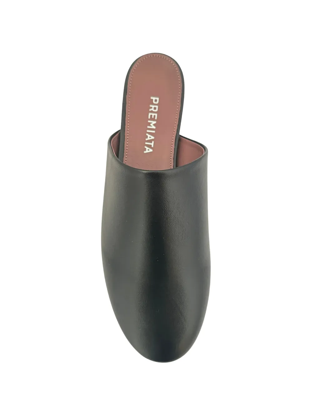 Premiata leather almond-toe mules Zwart