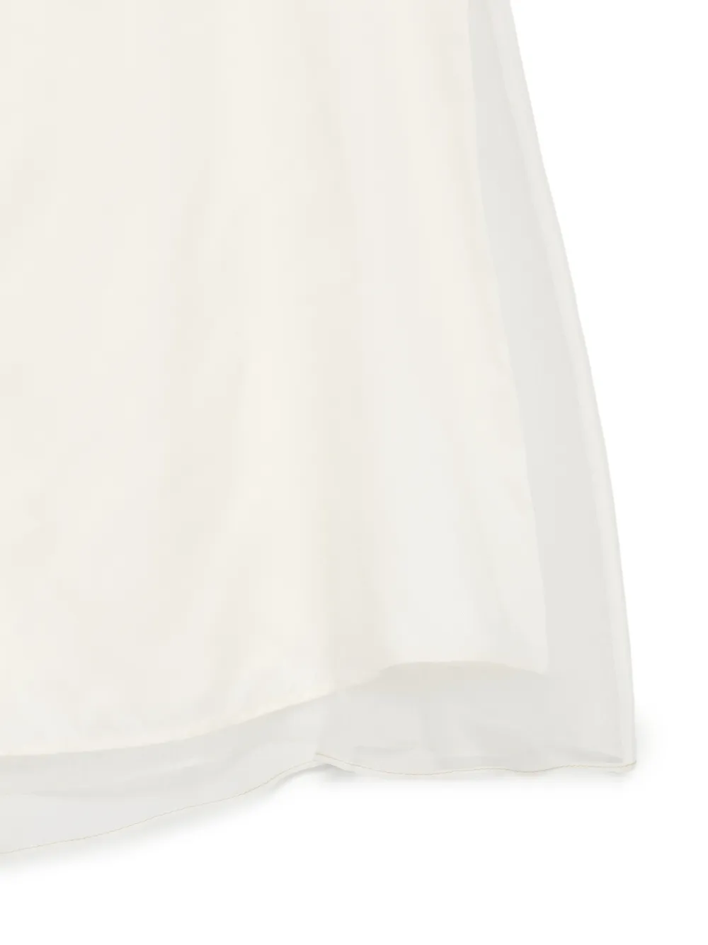  Ami Paris Gonna Midi Semi Trasparente - Bianco 