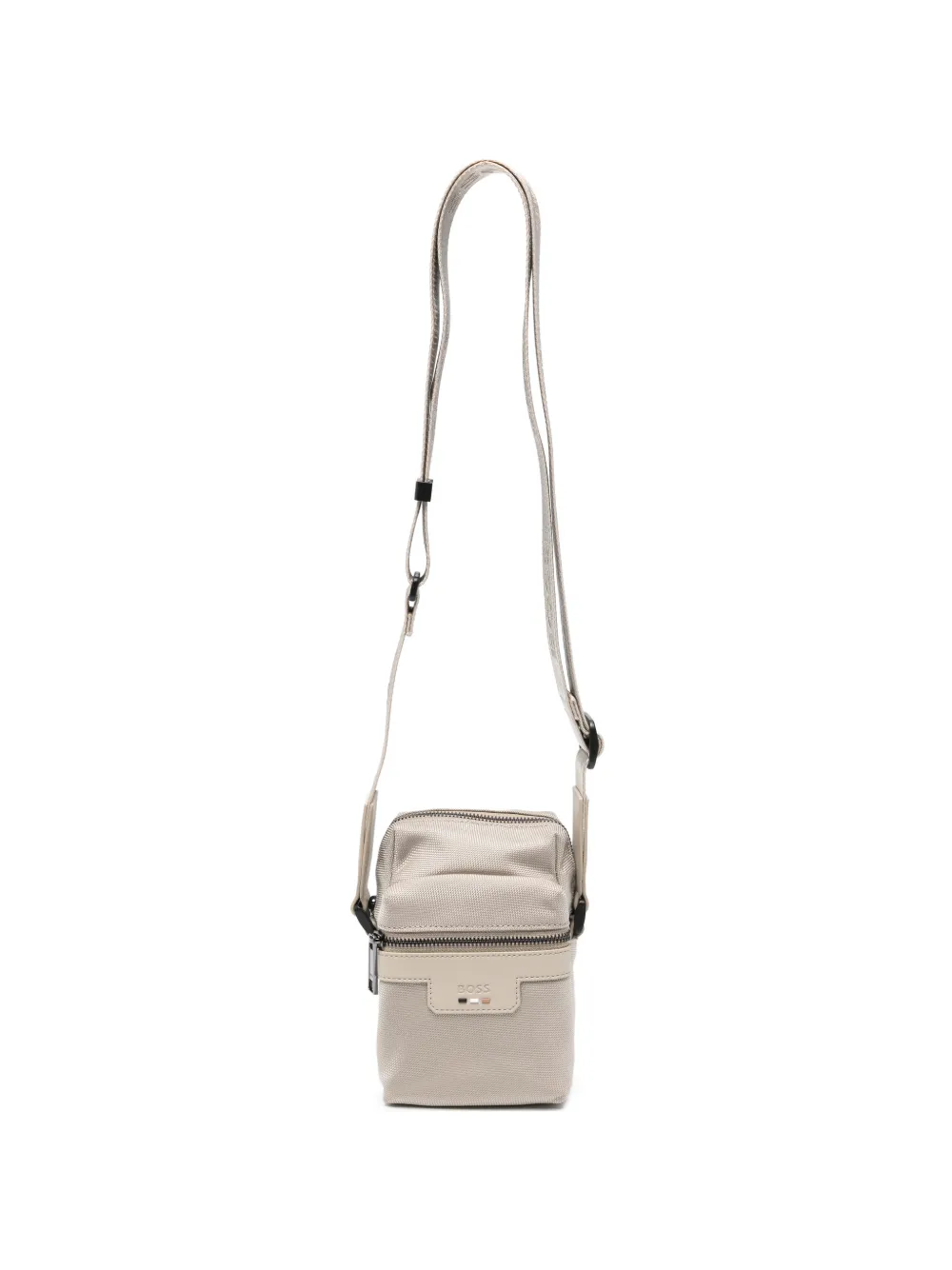 BOSS Ray logo-plaque messenger bag - Toni neutri