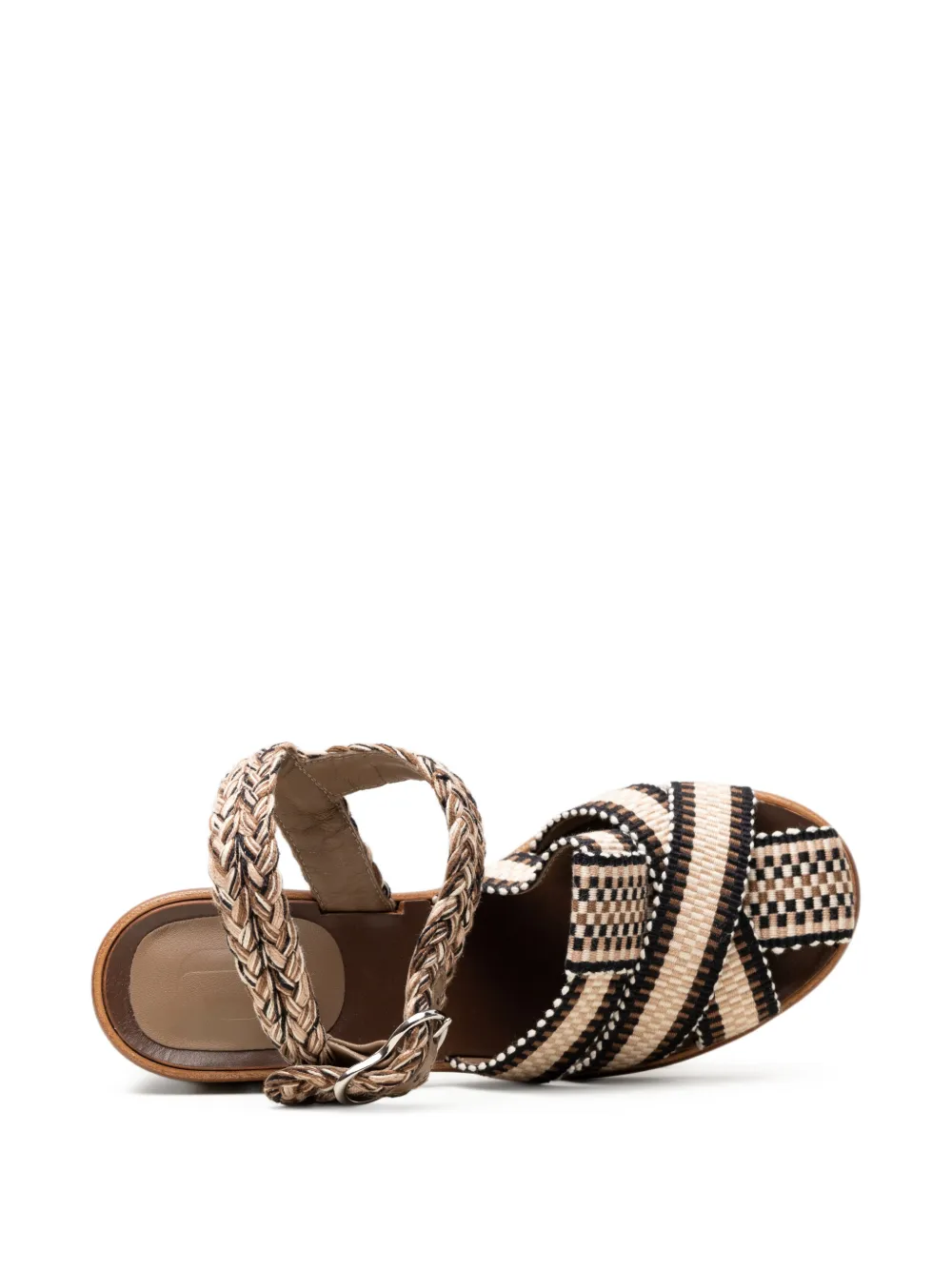 AMAMBAIH Dita sandalen met hak Beige