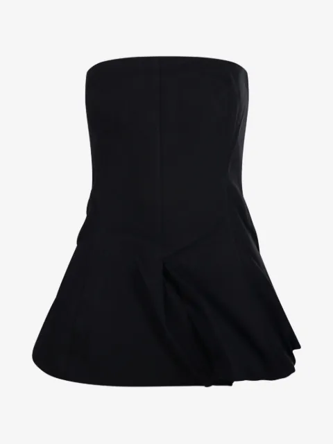 LAMRONS strapless bubble-hem top