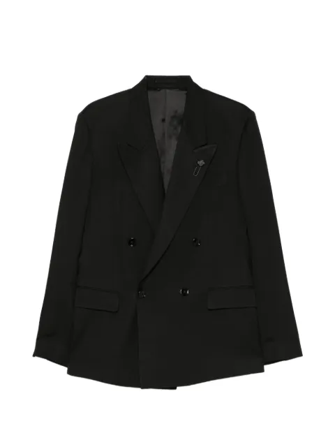 Lardini double-breasted peak-lapel blazer