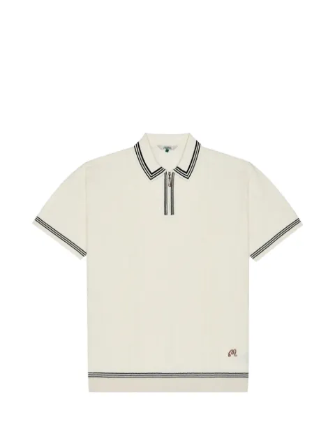 Malbon Golf Navarro cable-knit polo shirt