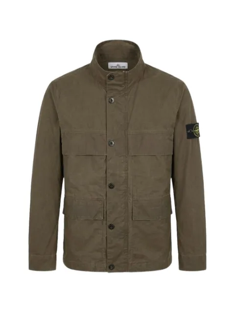 Stone Island logo-patch coat