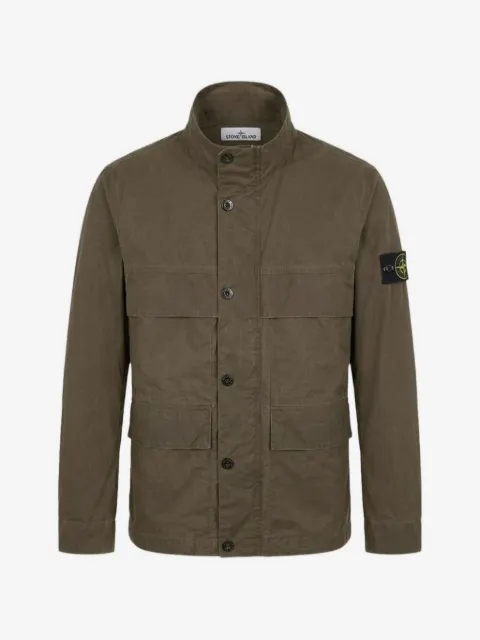 Stone Island Mantel mit Logo-Patch