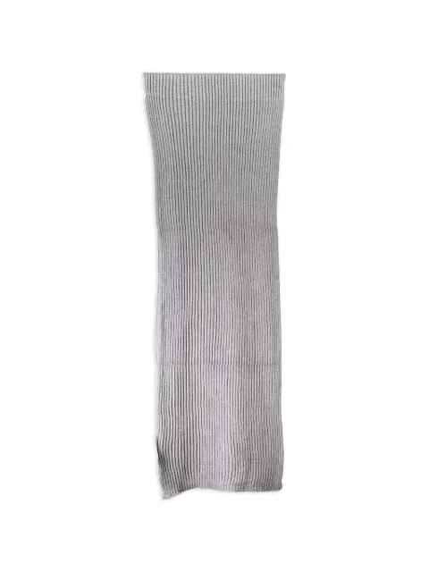 North Sails ribbed-knit logo-patch scarf