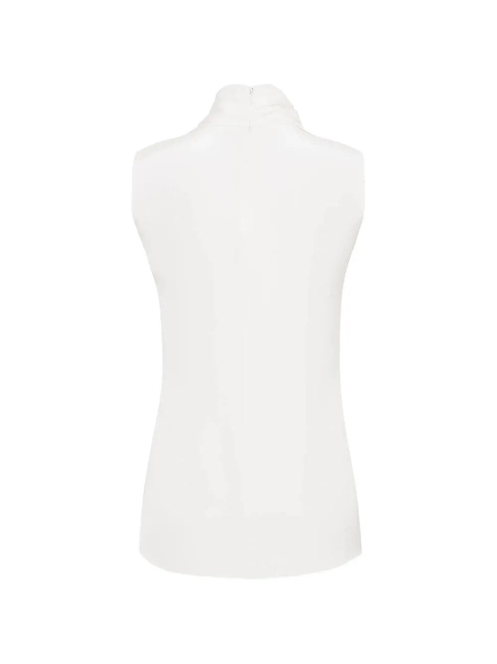 Adam Lippes Draped-neck Top in White, view 2