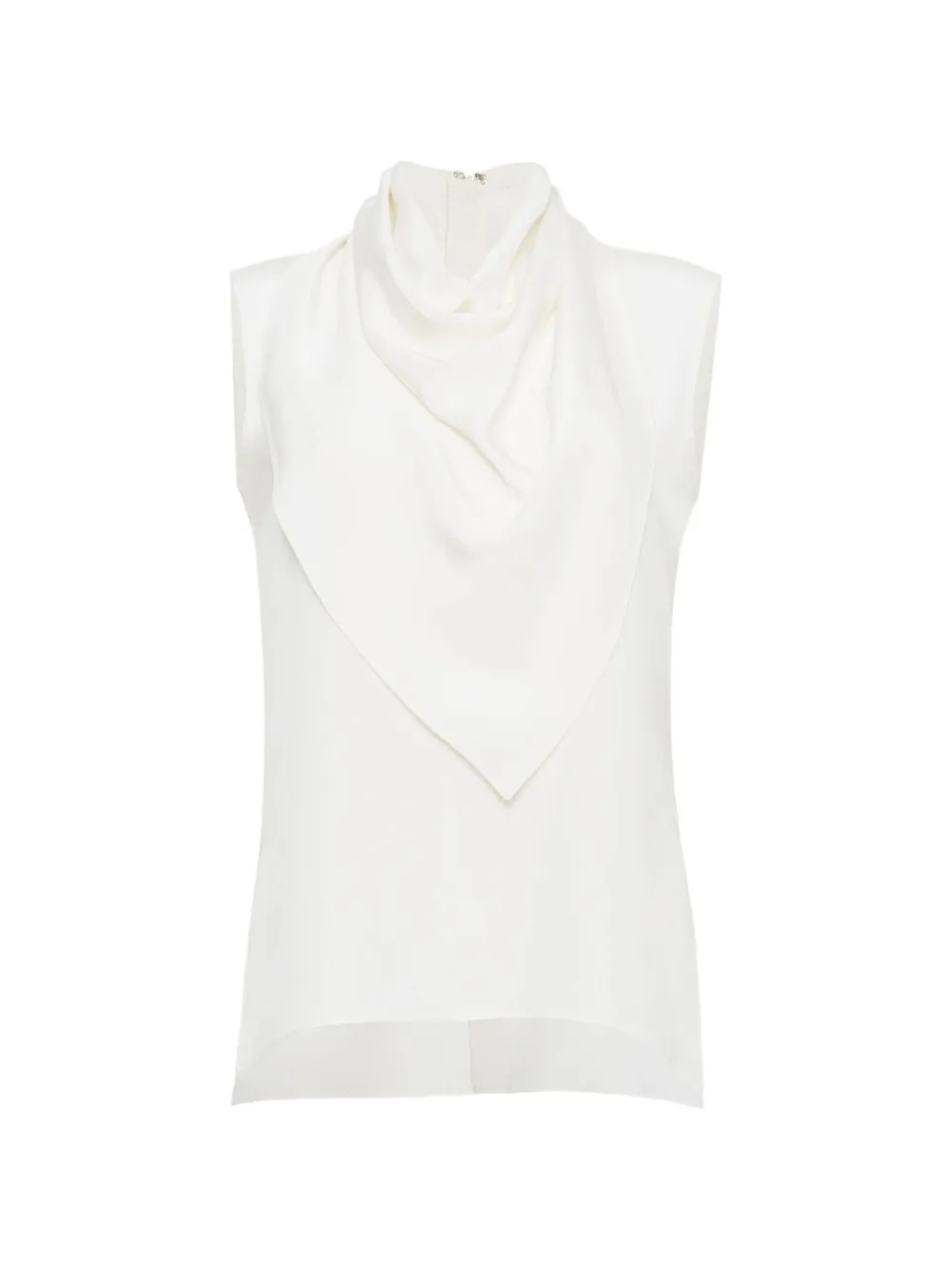 Adam Lippes draped-neck top - Bianco