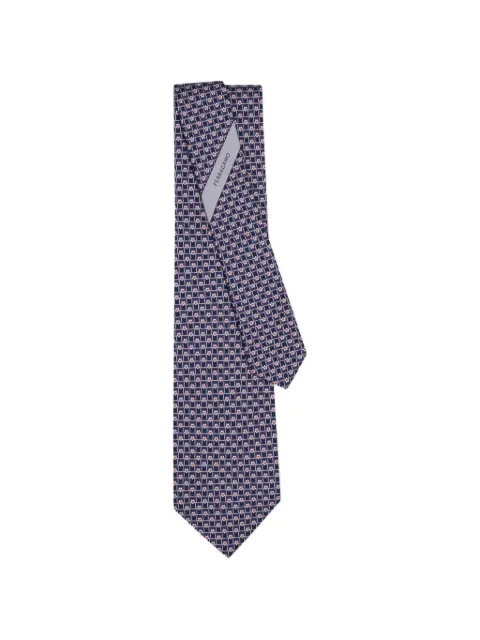 Ferragamo Tournament-print silk tie
