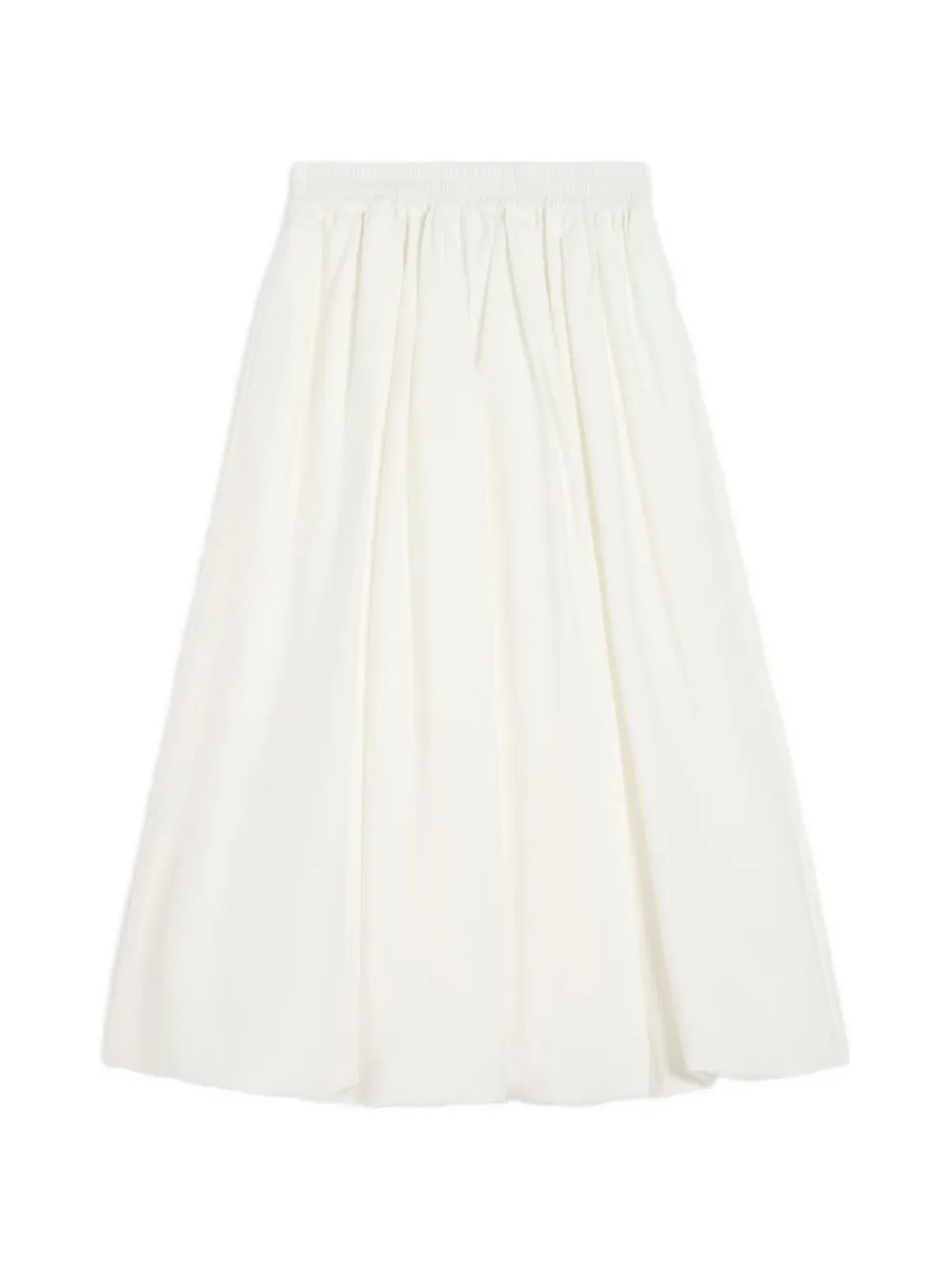 Weekend Max Mara pleated A-line maxi skirt - Bianco