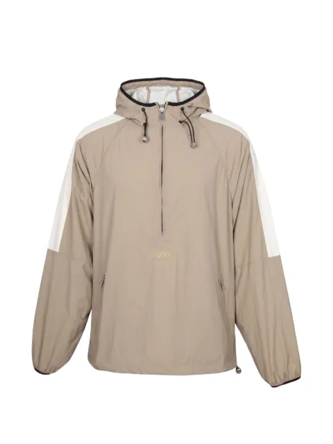 Autry panelled half-zip hooded jacket