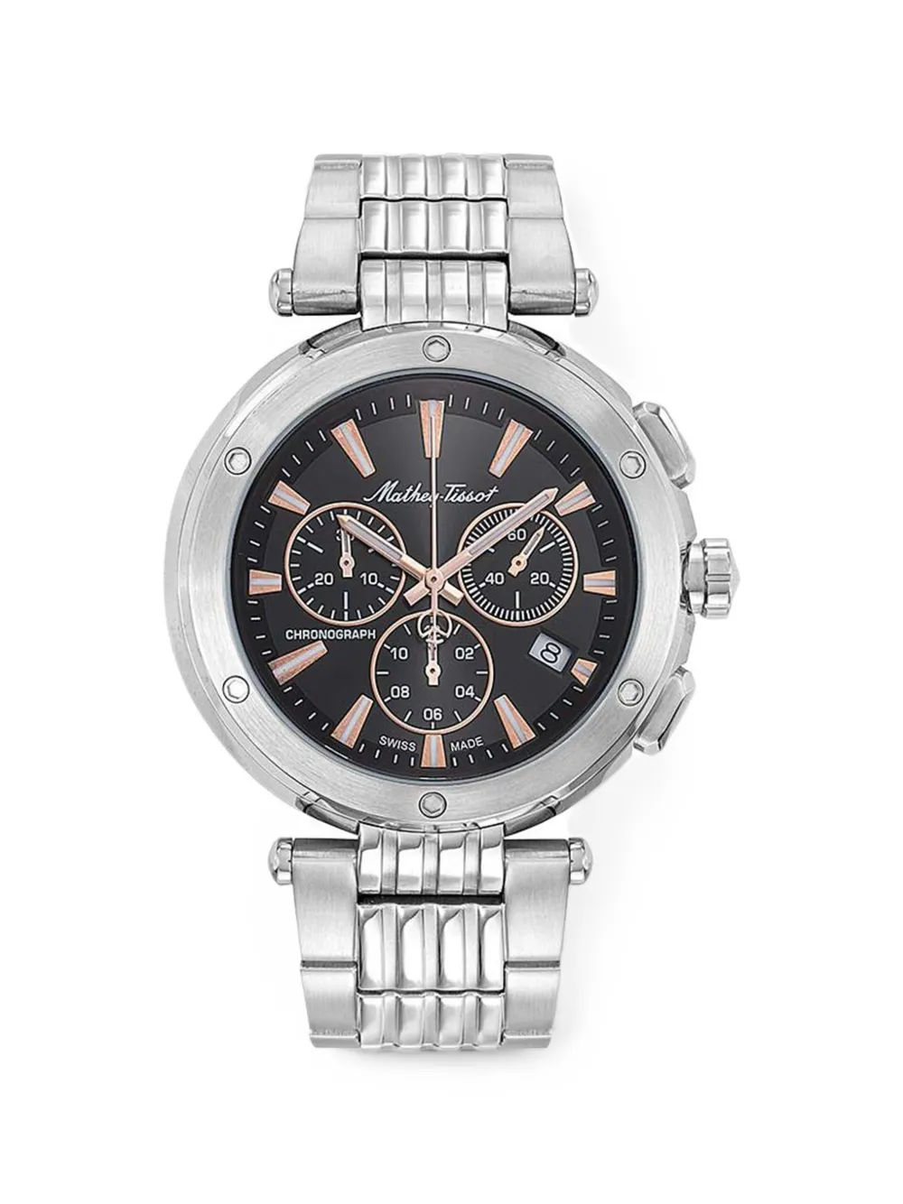 Mathey Tissot Neptune 42mm watch - Nero