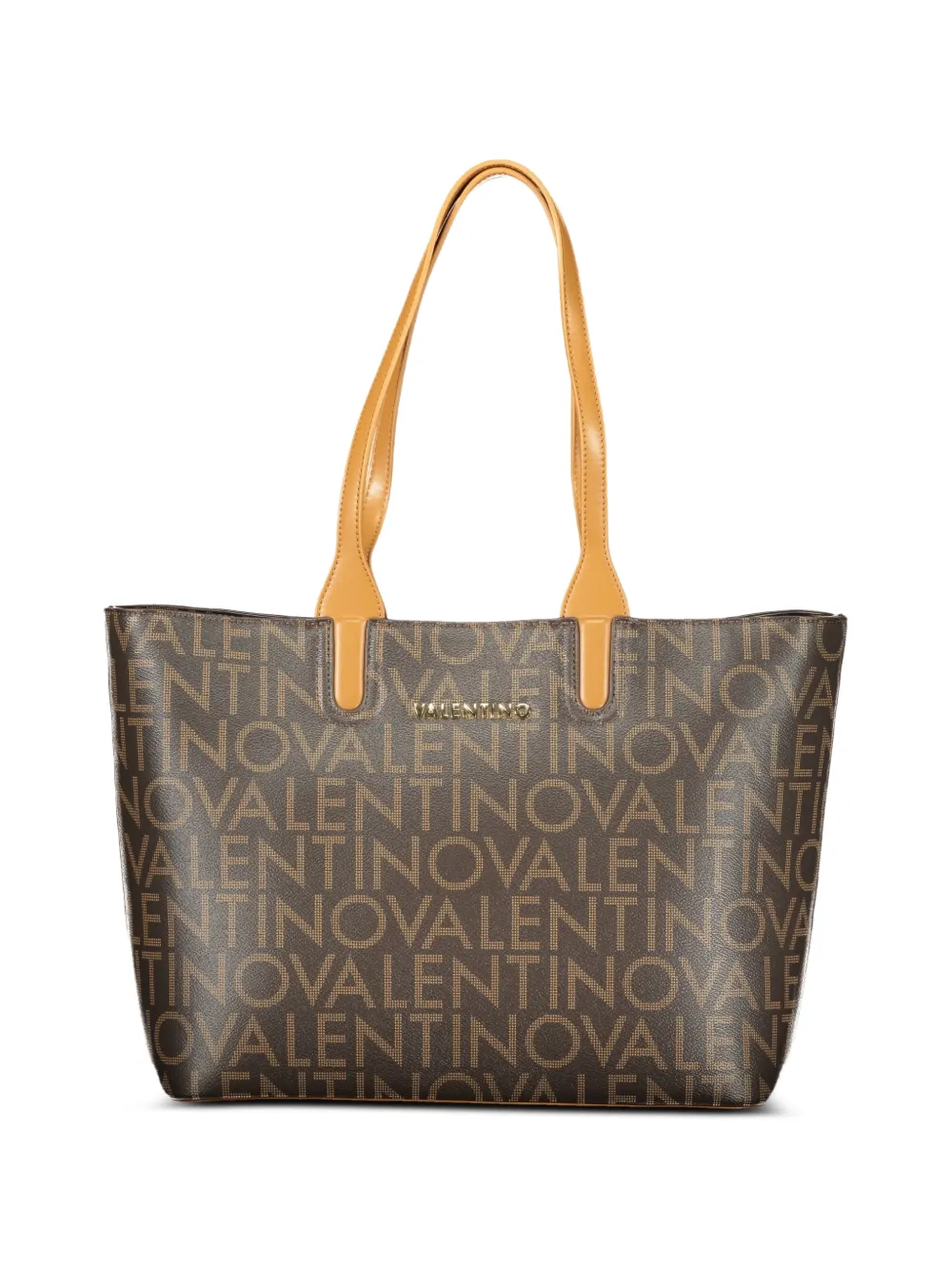MARIO VALENTINO logo-print tote bag - Marrone