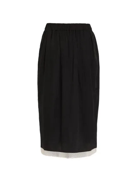 Maria McManus lace-trim midi skirt