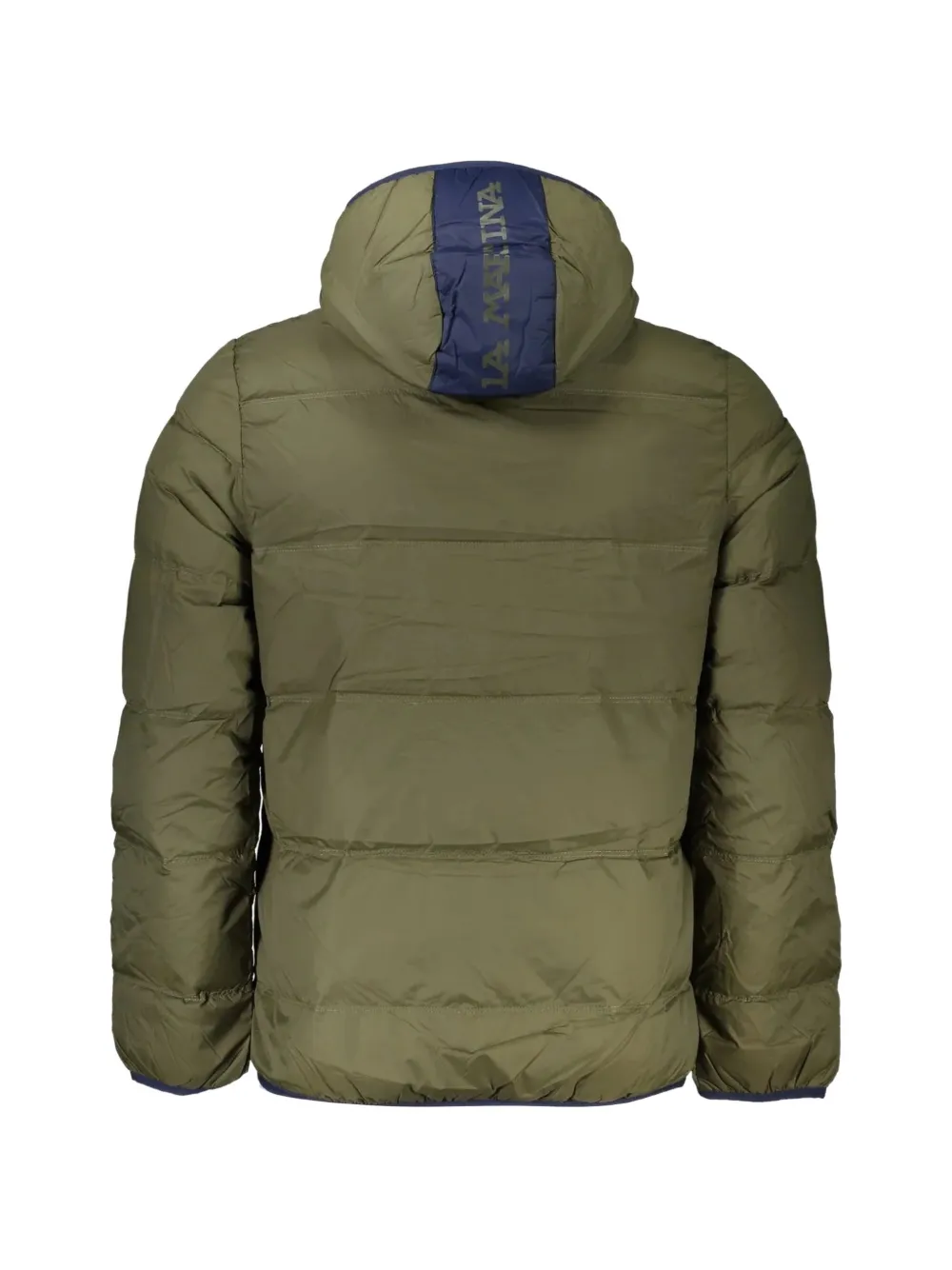 La Martina Gevoerd jack met capuchon Groen