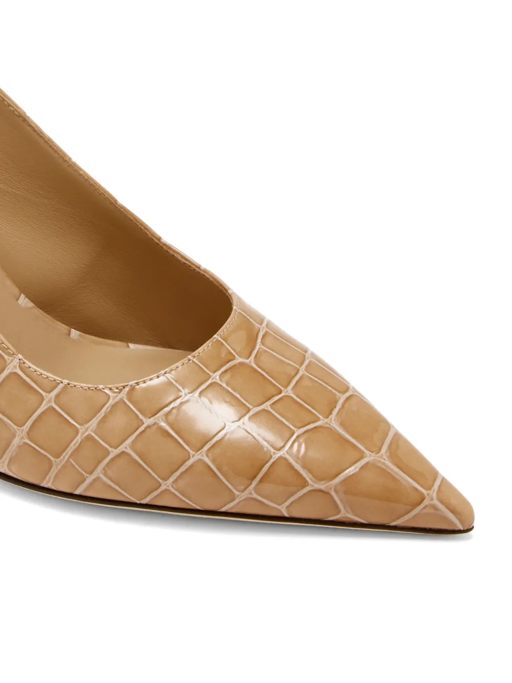 Jimmy Choo Pumps met leren hak Beige