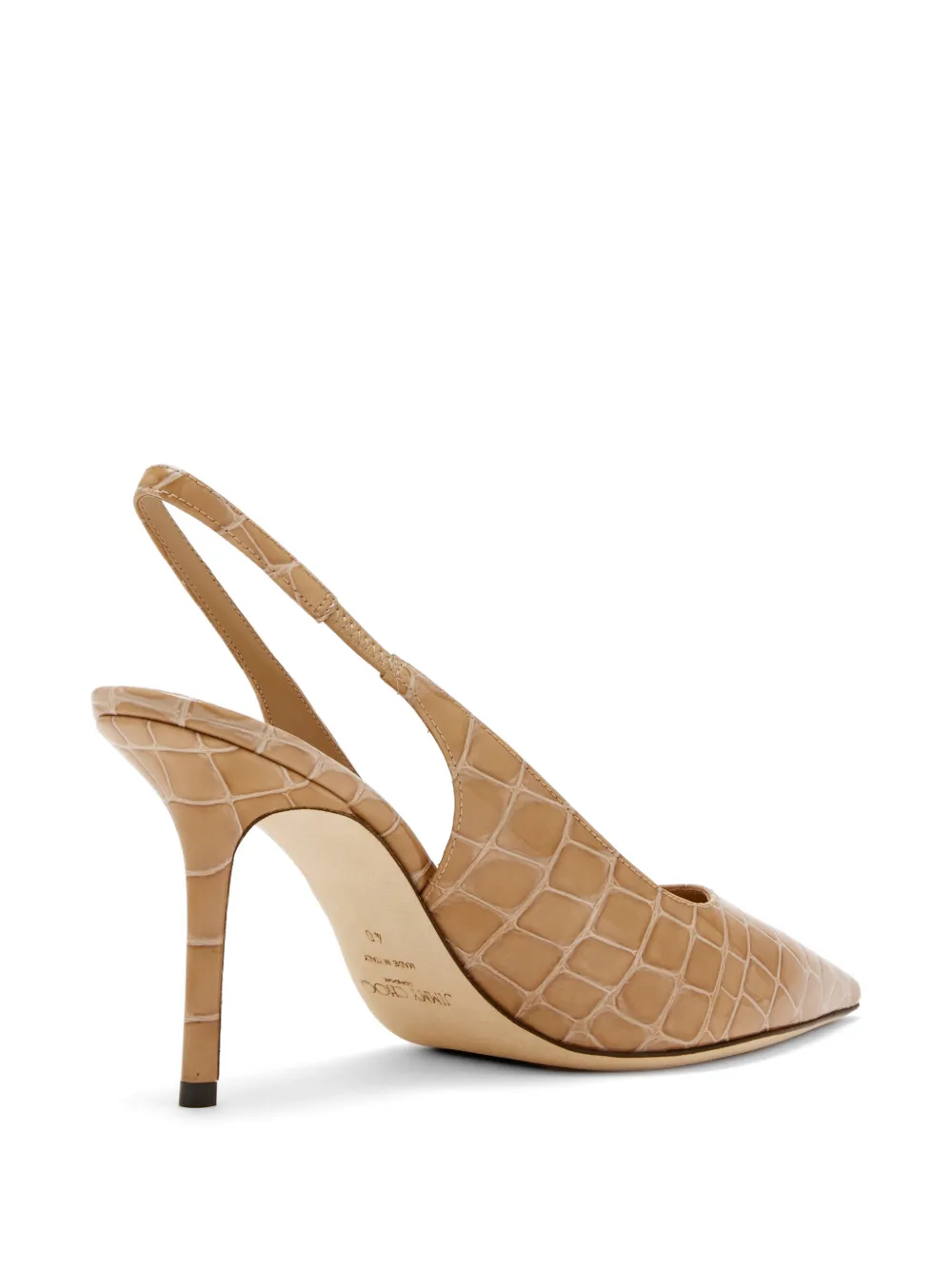 Jimmy Choo Pumps met leren hak Beige