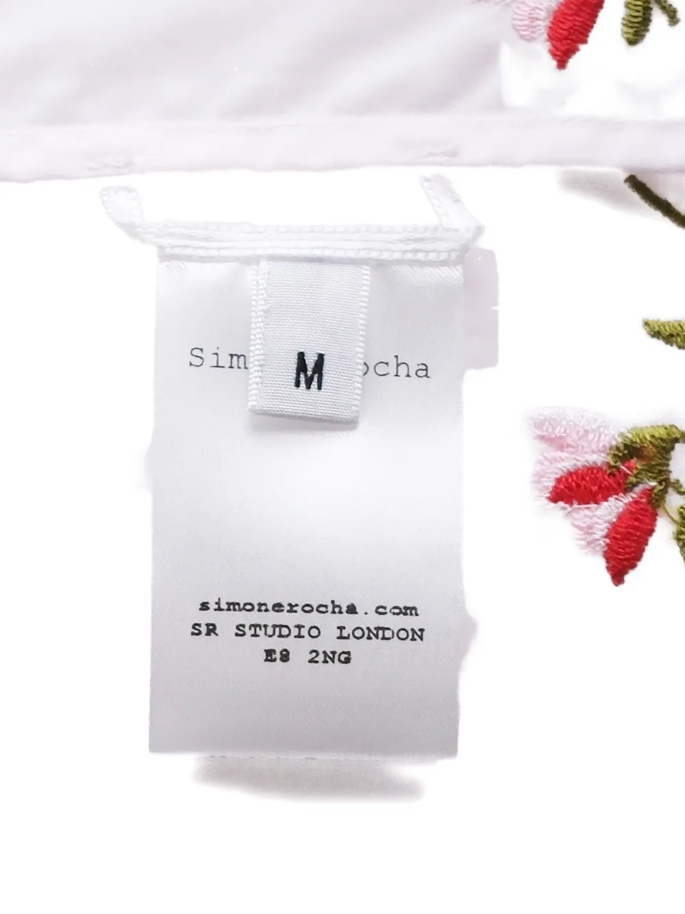 Simone Rocha Overhemd met geborduurde bloemen Roze