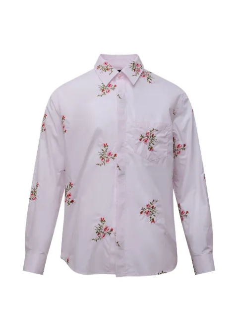 Simone Rocha floral-embroidered shirt