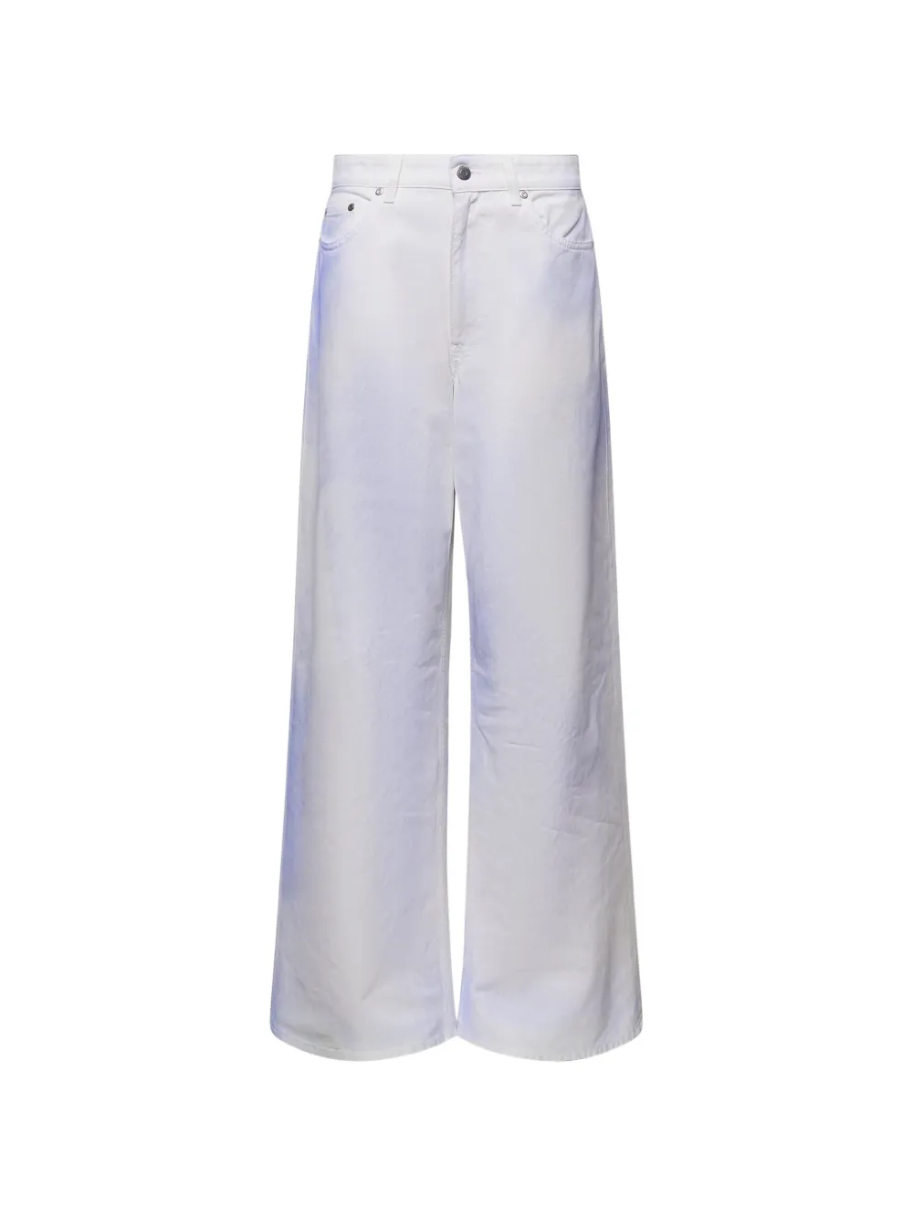 Stella McCartney sprayed wide-leg jeans - Weiß