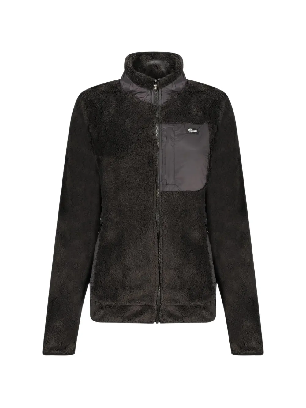 NORWAY 1963 fleece-textured zip-up jacket