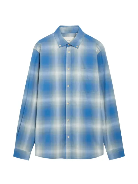 Les Deux Kent shadow-check pattern shirt