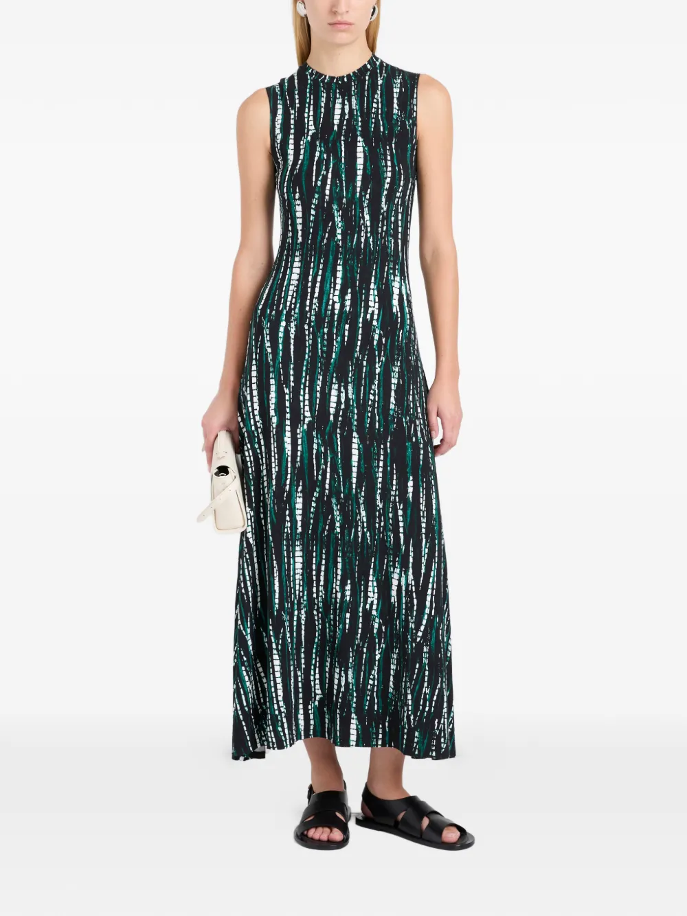 Proenza Schouler White Label Jordyn mouwloze maxi-dress Zwart