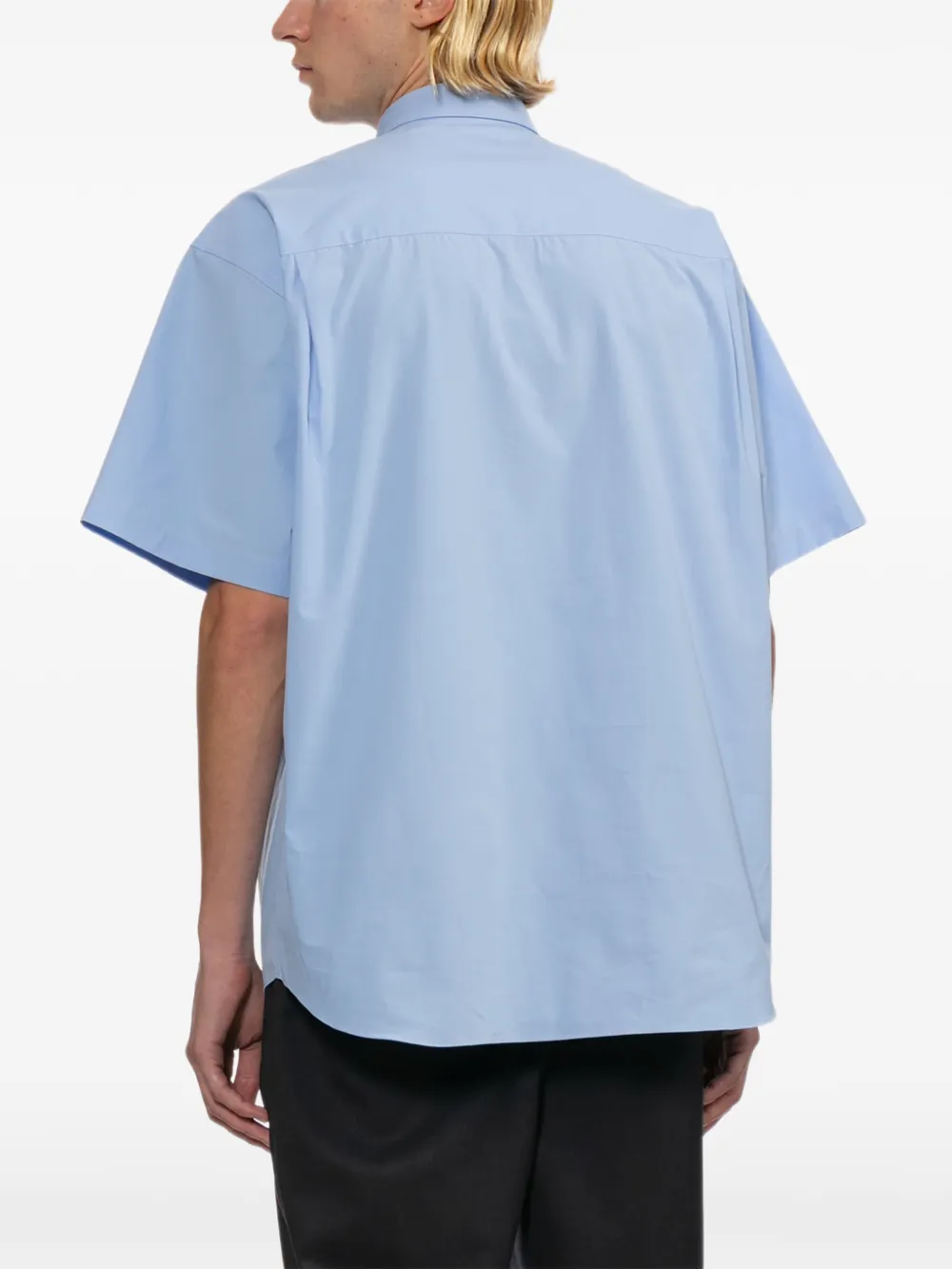 Comme des Garçons Homme Overhemd met vlakken Blauw