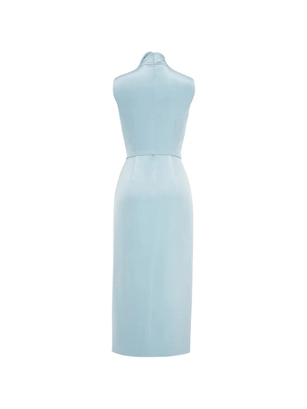 Adam Lippes Bandera midi-jurk met ceintuur Blauw