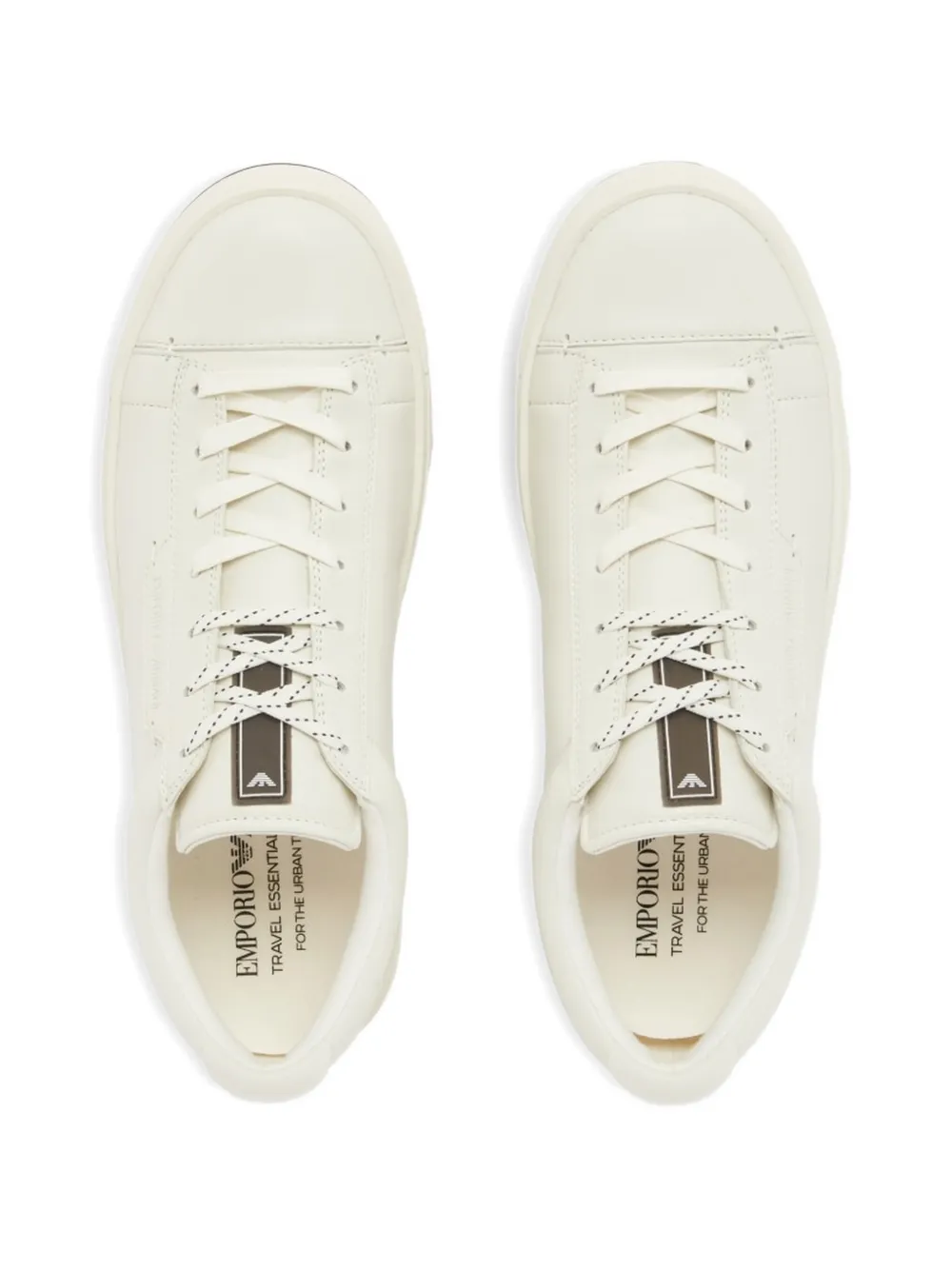 Emporio Armani logo-detail sneakers Wit
