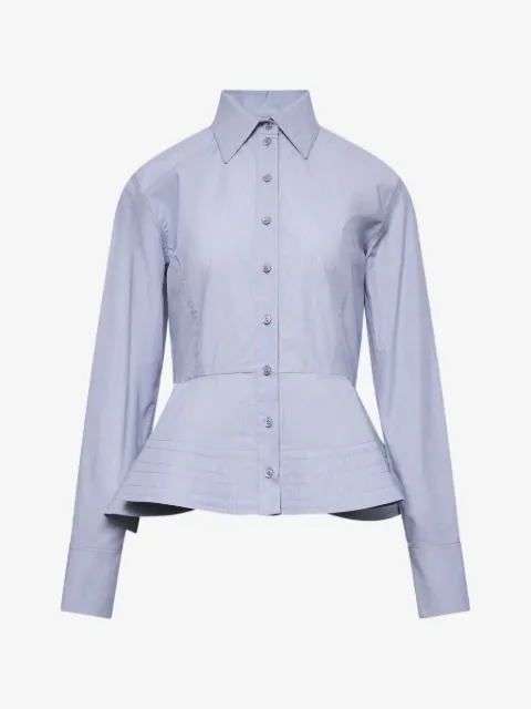 Stella McCartney chambray peplum shirt