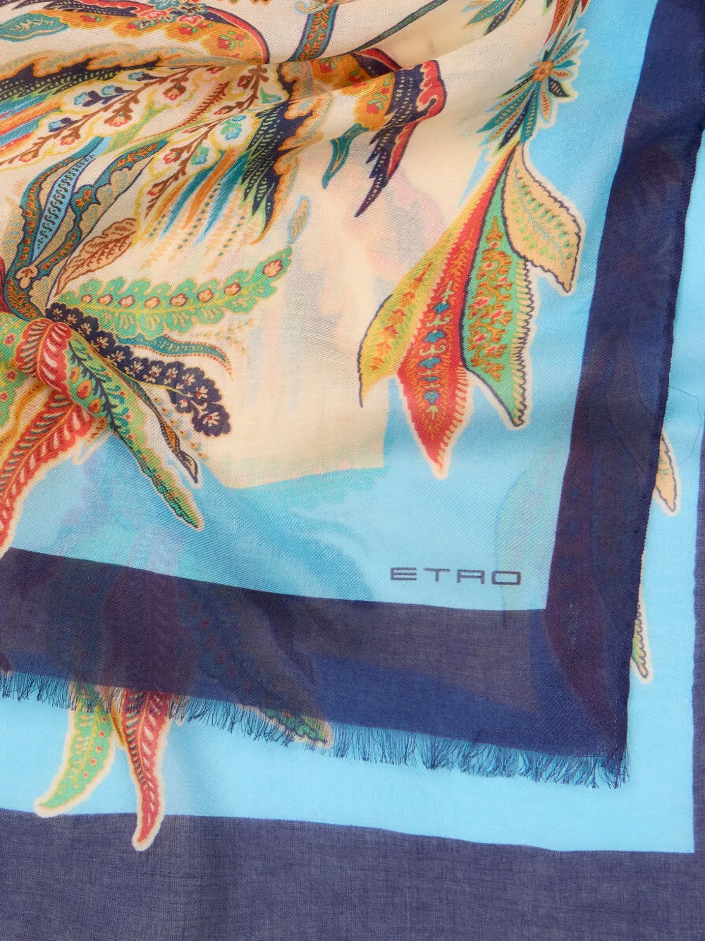 ETRO Sjaal met paisley-print Beige