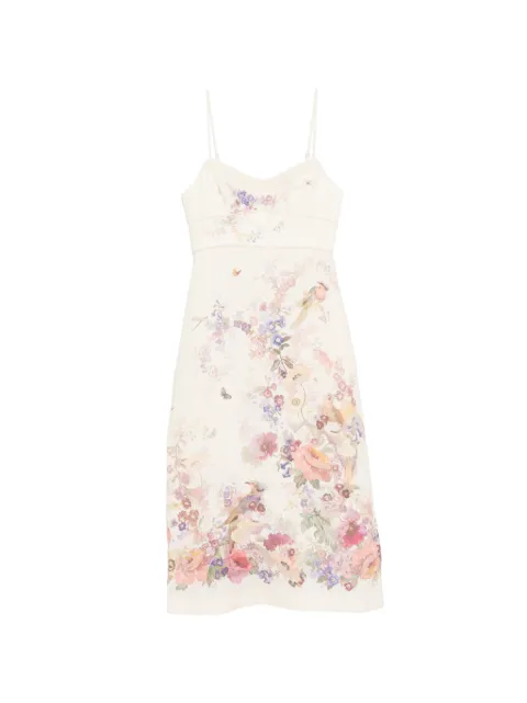 ZIMMERMANN floral-print midi dress