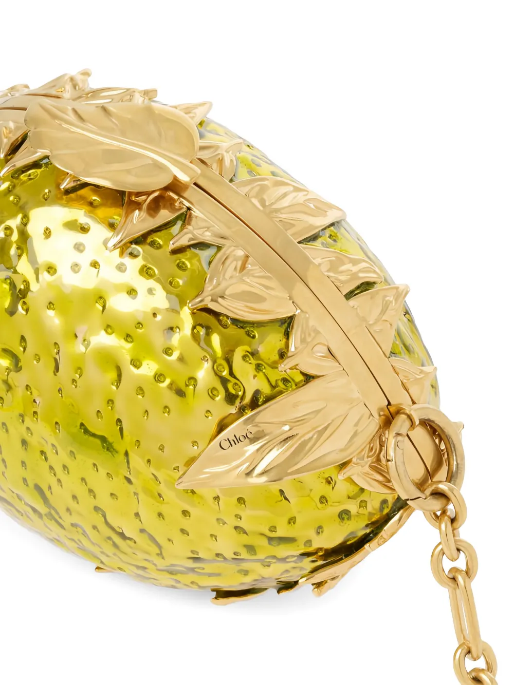 Chloé Crossbodytas verfraaid met blad en kettinghengsel Geel