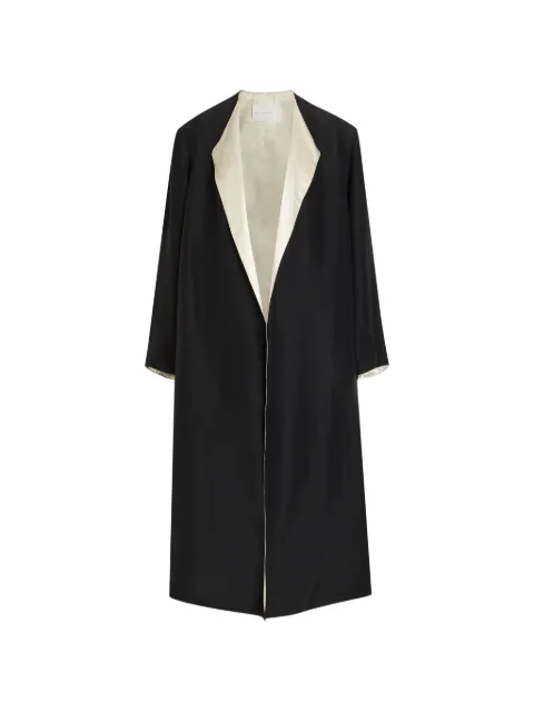 Maria McManus contrast-lapel coat
