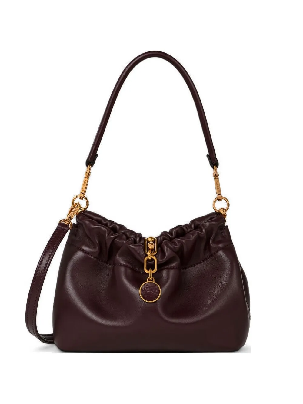 ETRO small Vela Blossom leather shoulder bag - Rosso