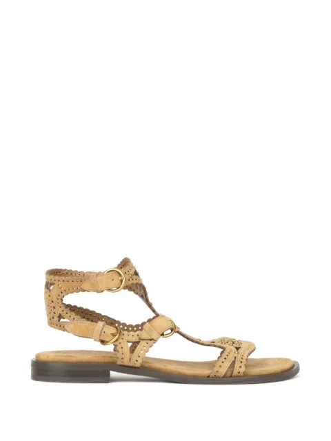 Ash Paprika studded sandals