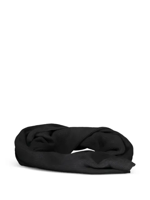 North Sails ribbed-knit logo-patch scarf