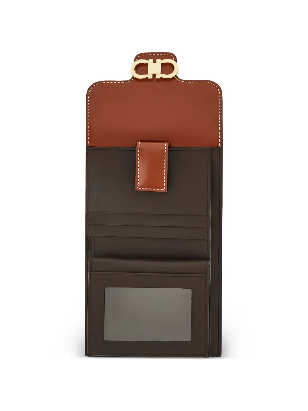 Ferragamo Gancini portemonnee Bruin