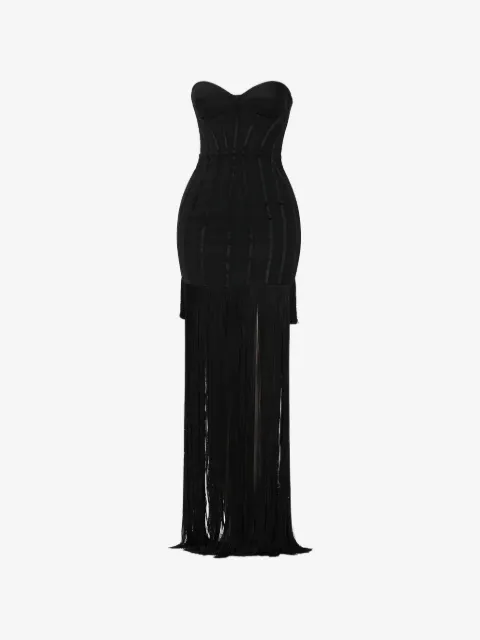 Elisabetta Franchi strapless maxi dress