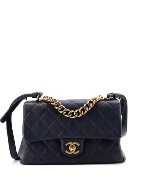 CHANEL Pre-Owned Trapezio Flap Bag Quilted Sheepskin Small crossbody bag