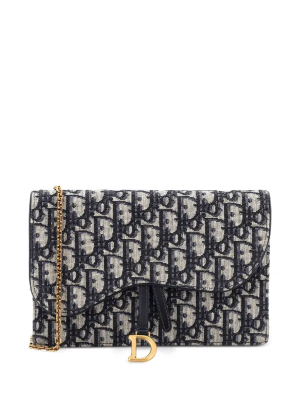 Christian Dior Pre-Owned サドル チェーン オブリーク キャンバス