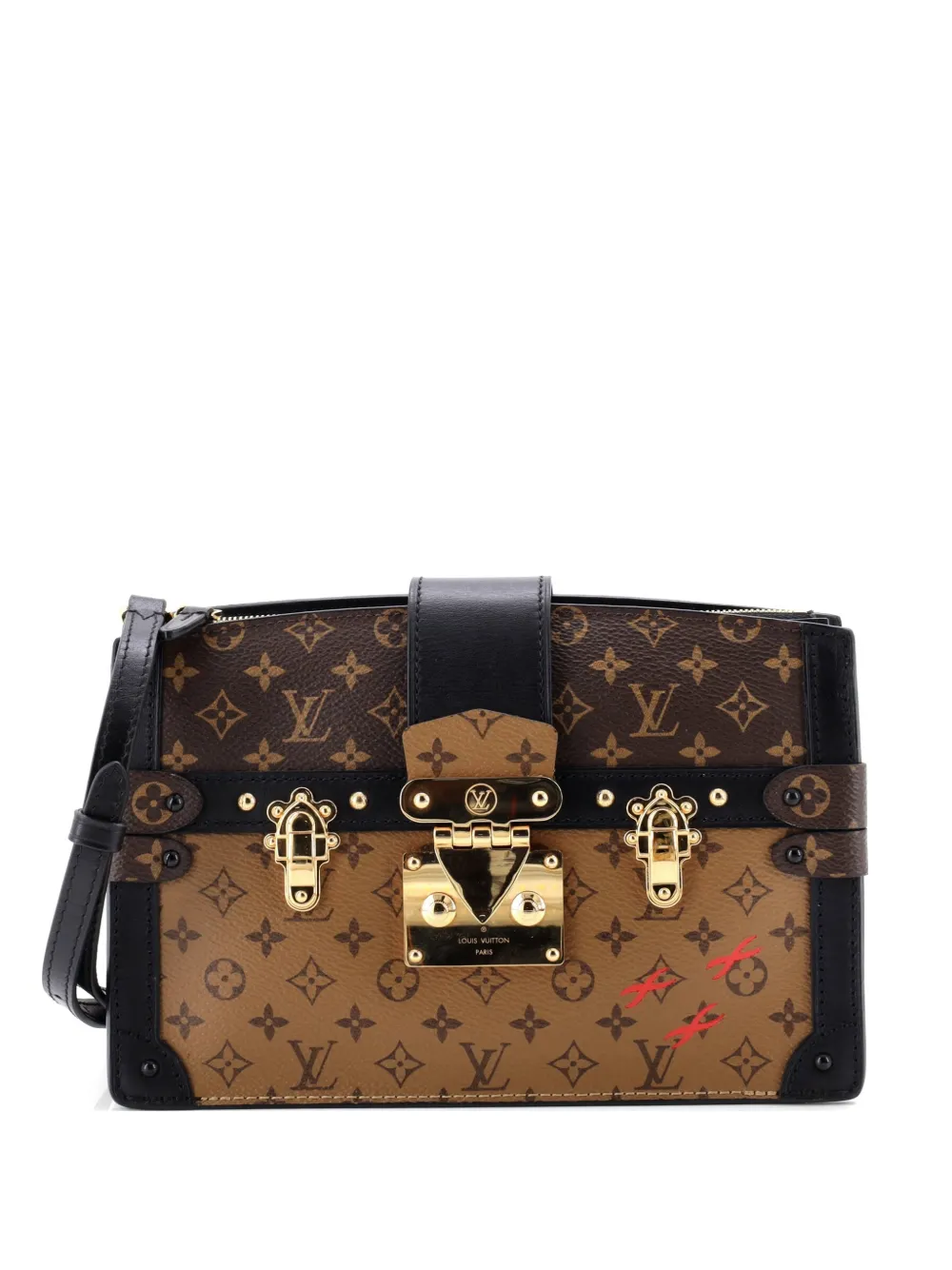 Louis Vuitton Pre-Owned Trunk Reverse Monogram Canvas clutch bag - Nero