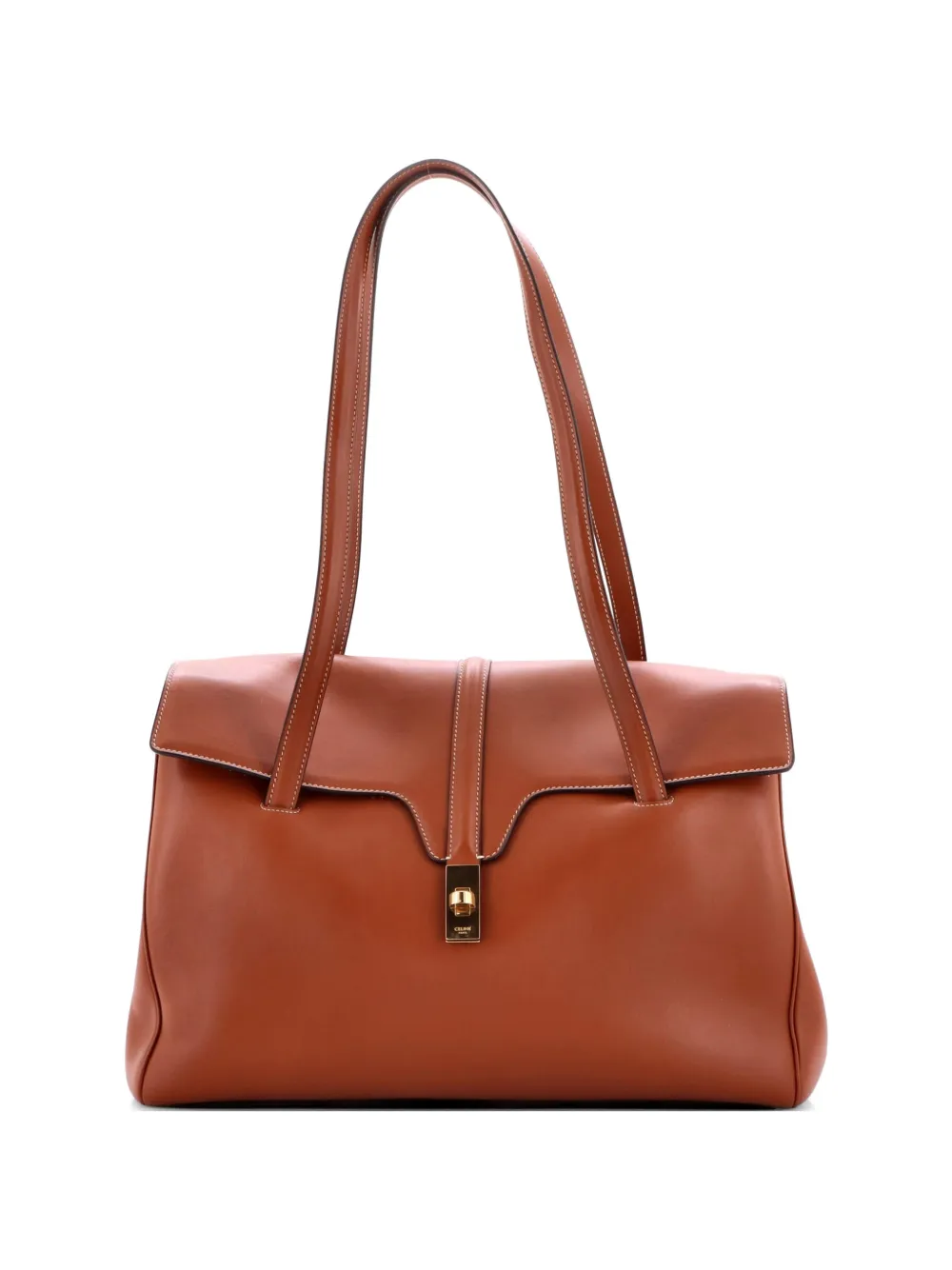 Celine Pre-Owned Soft 16 Schultertasche aus glattem Kalbsleder - Braun