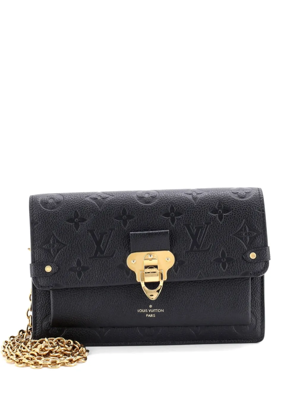 Louis Vuitton Pre-Owned Vavin Chain Wallet NM Monogram Empreinte Umhängetasche - Schwarz