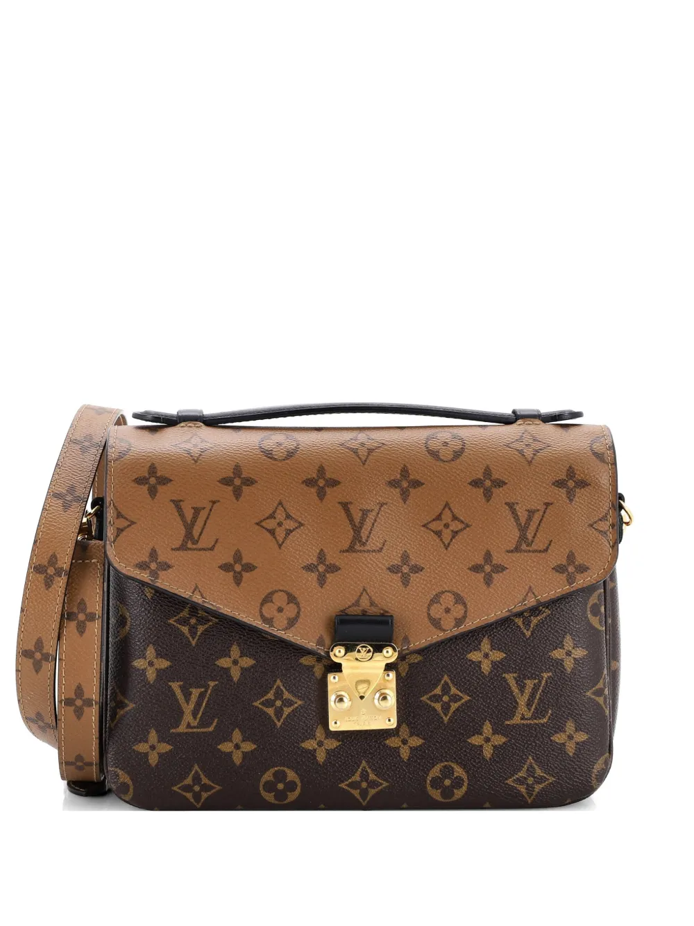 Louis Vuitton Pre-Owned Pochette Metis Reverse Monogram Canvas crossbody bag - Marrone